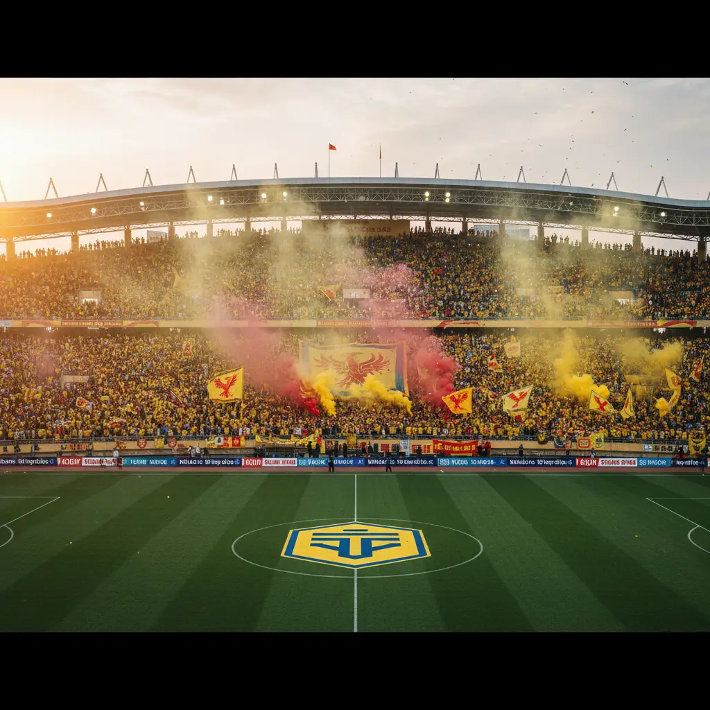 Cổ động viên Nam Định tại sân Thiên Trường